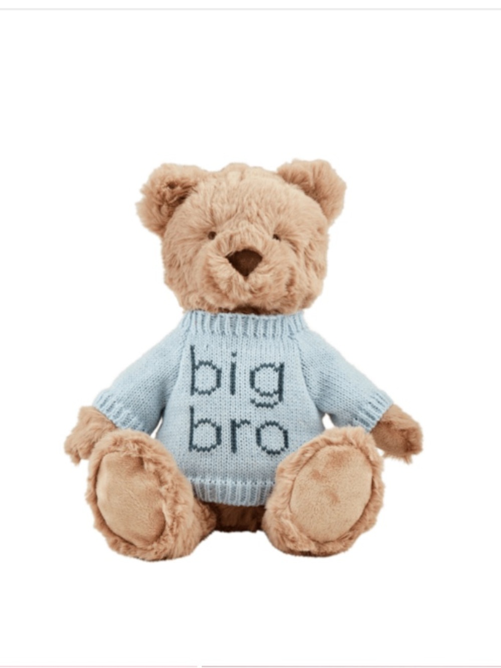 NWT Mud Pue Plush Teddy Bear with 'Big Bro' Blue Sweater